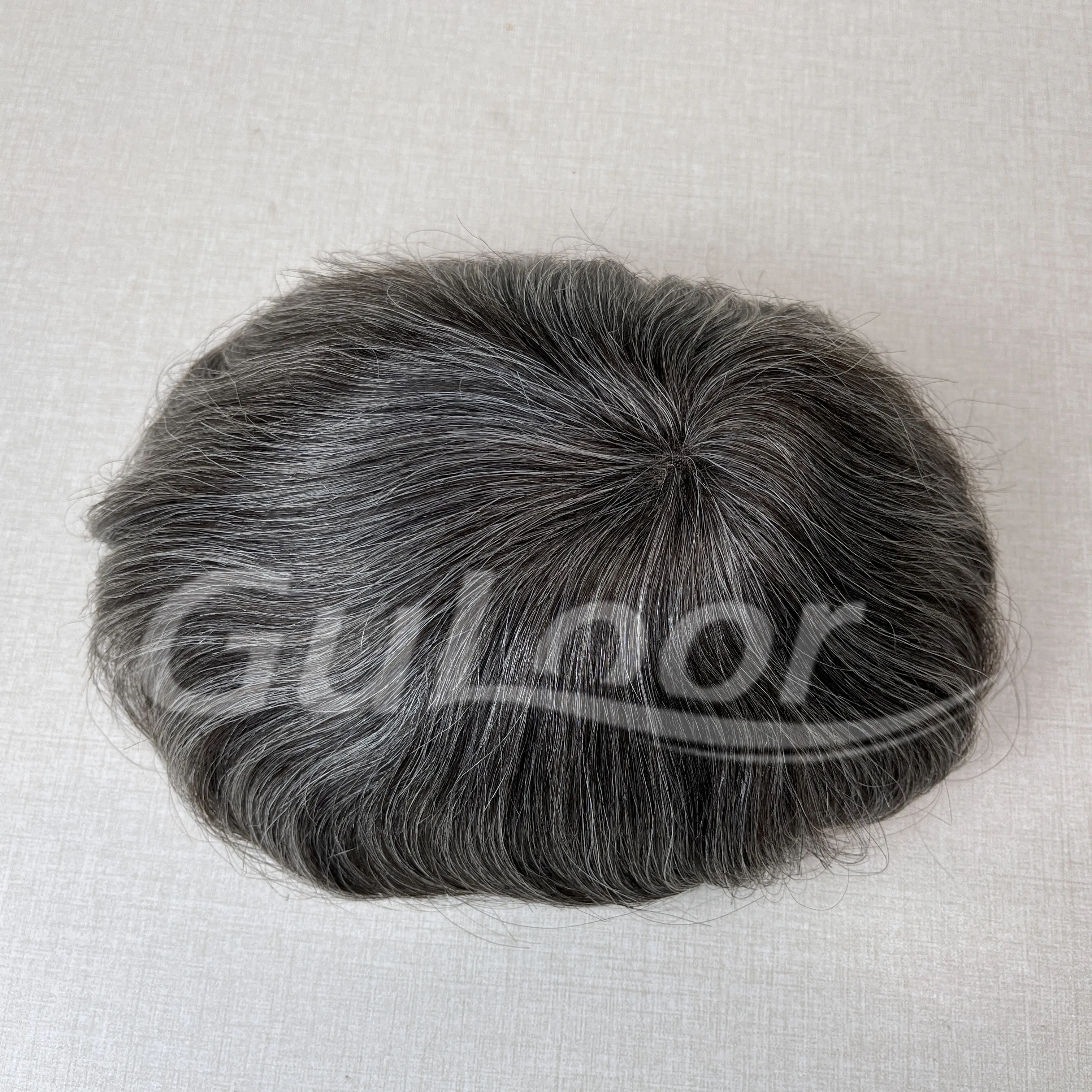Guloor Best Men's Toupee Fine Mono With Npu Front Folded Edges