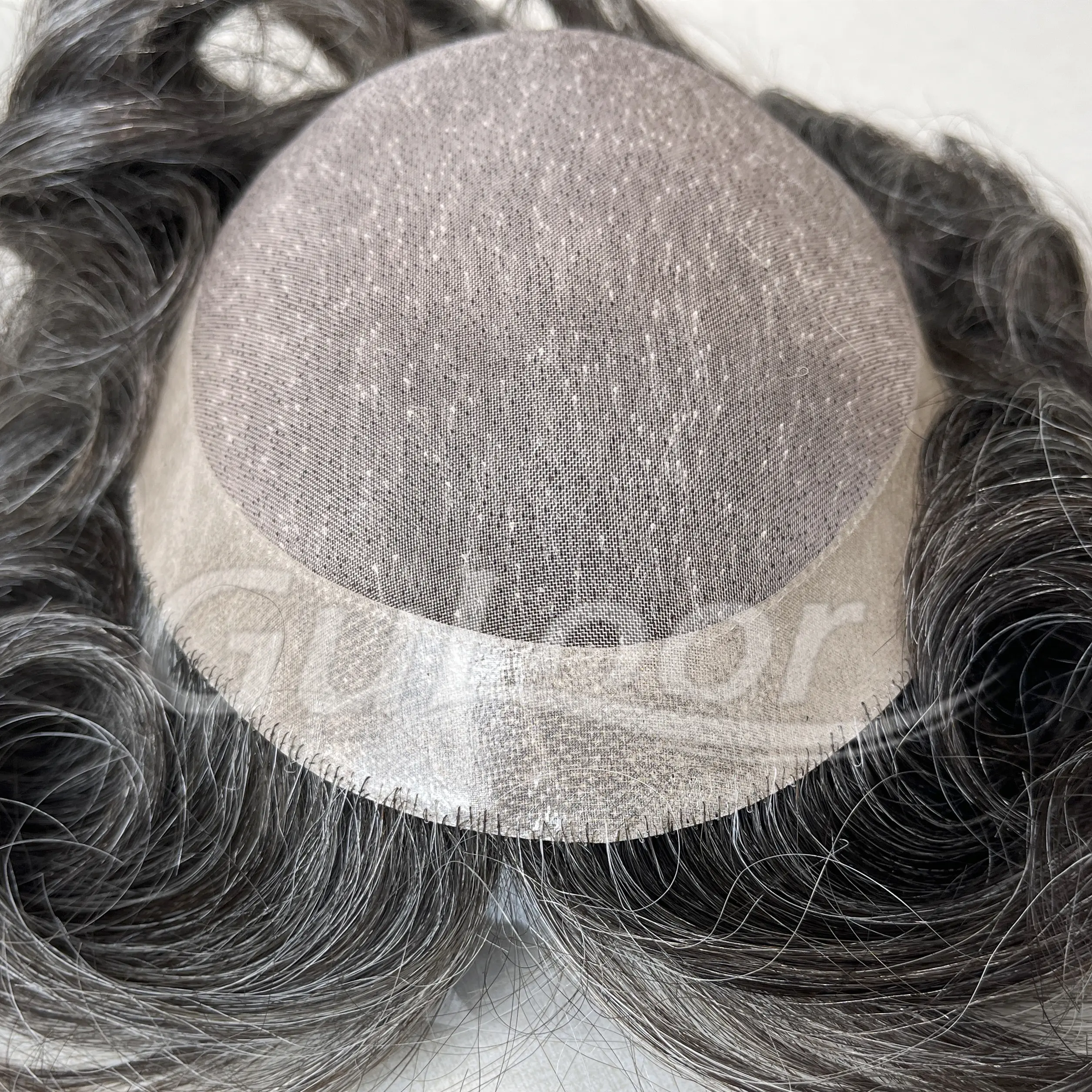 Guloor Best Men's Toupee Fine Mono With Npu Front Folded Edges