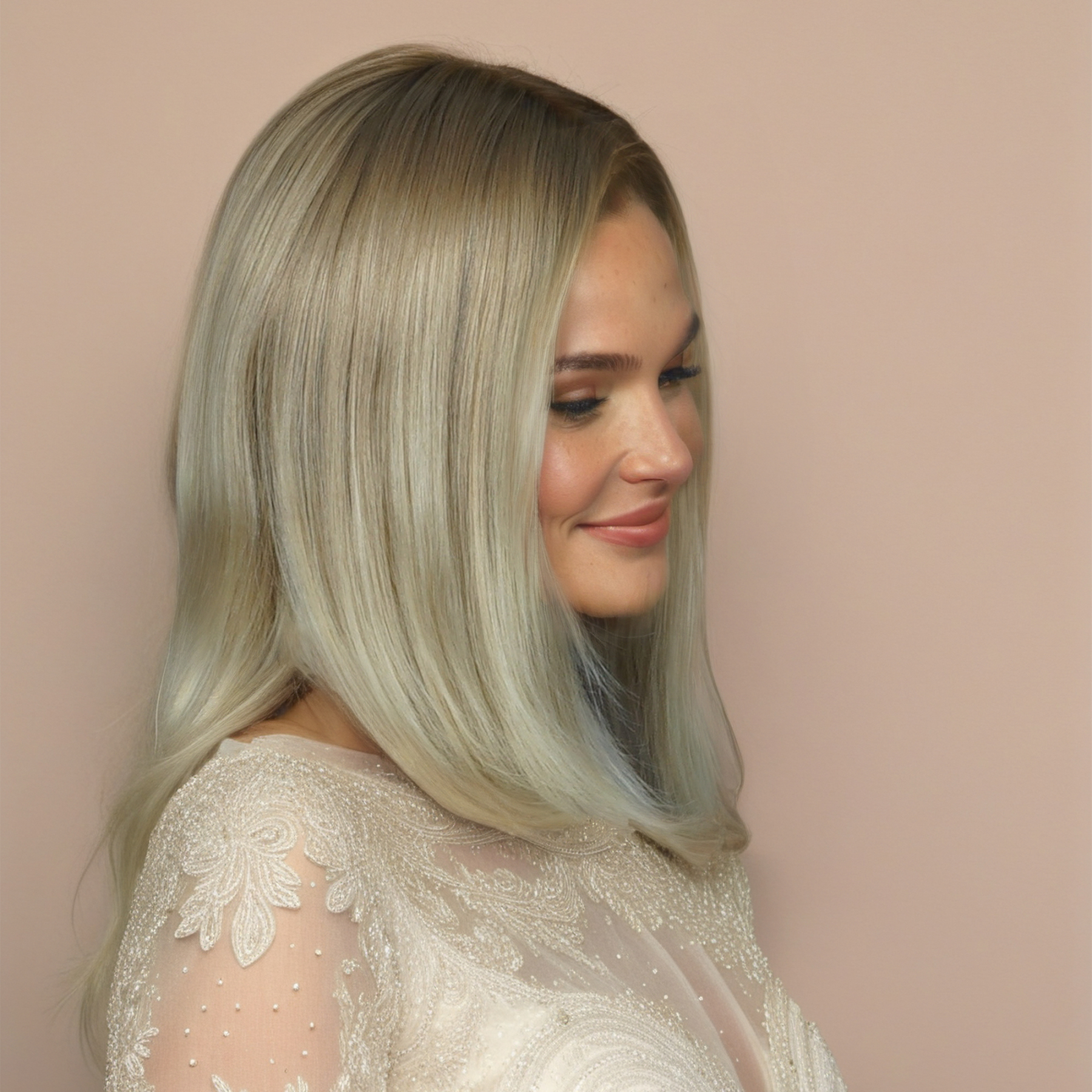 Jewish wig Silk Top Front Lace 14 Inches #14 | Guloor Hair