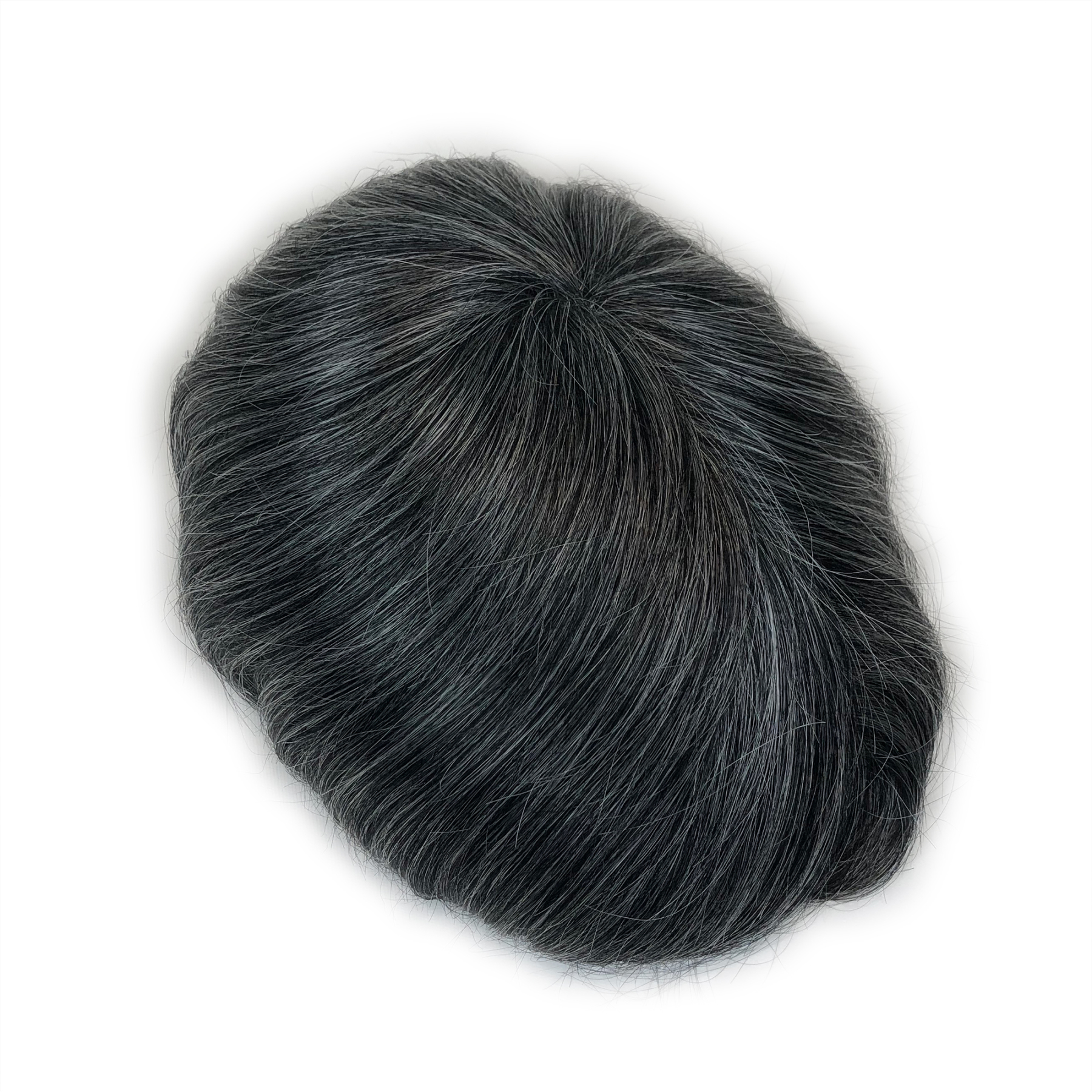 Custom Order Human Hair Full Skin V-loop #1 mix 50-60-70 Men Hair system