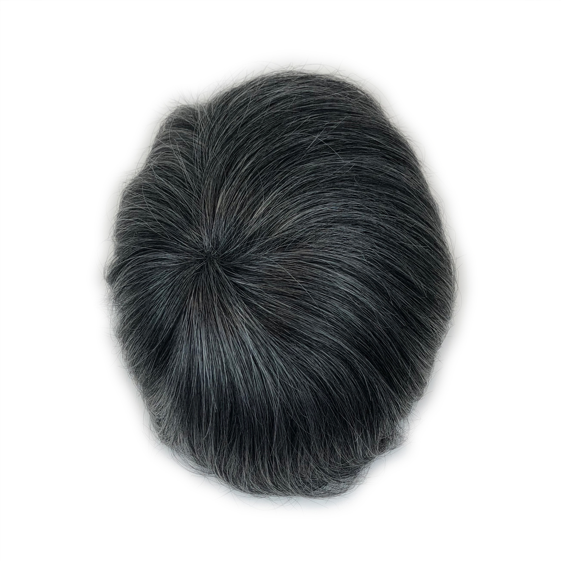 Custom Order Human Hair Full Skin V-loop #1 mix 50-60-70 Men Hair system