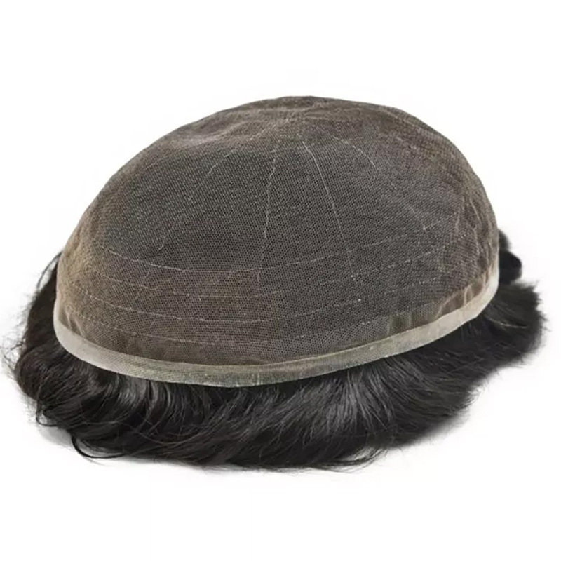 Wholesale Men Toupee In Stock #1B40 | French Lace Hair System  | Guloor Hair