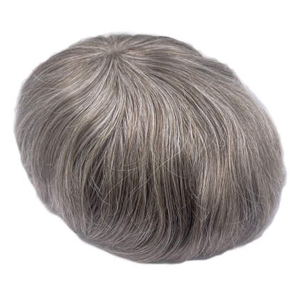 Custom Order Fine Mono Men's toupee 120% Density Made By Template/Color 550#