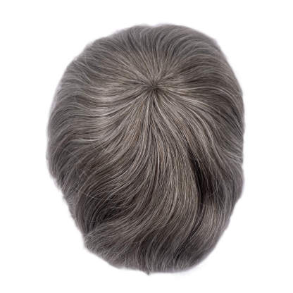 Custom Order Fine Mono Men's toupee 120% Density Made By Template/Color 550#