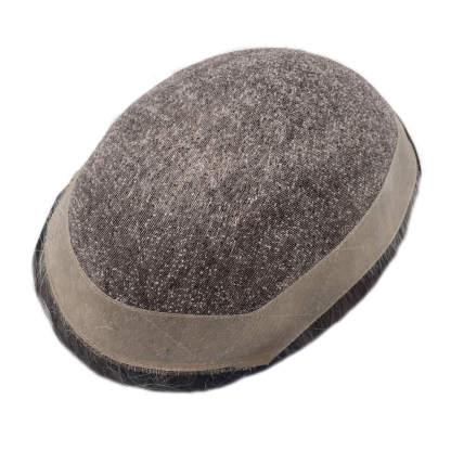 Custom Order Fine Mono Men's toupee 120% Density Made By Template/Color 550#