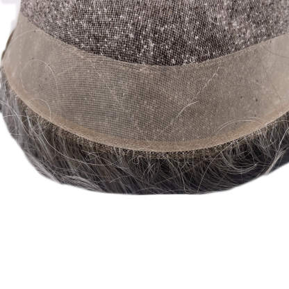 Custom Order Fine Mono Men's toupee 120% Density Made By Template/Color 550#