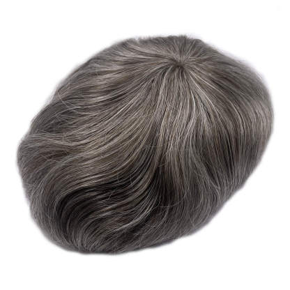 Custom Order Fine Mono Men's toupee 120% Density Made By Template/Color 550#