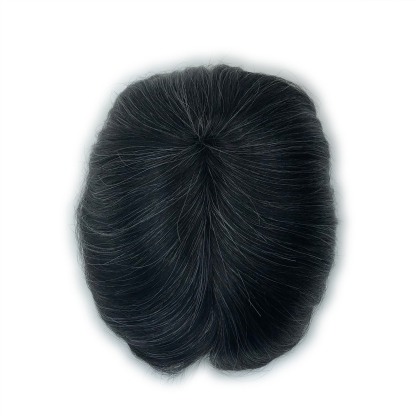 Custom Order Human Hair Skin V-loop #1 mix 15-20 Men toupee