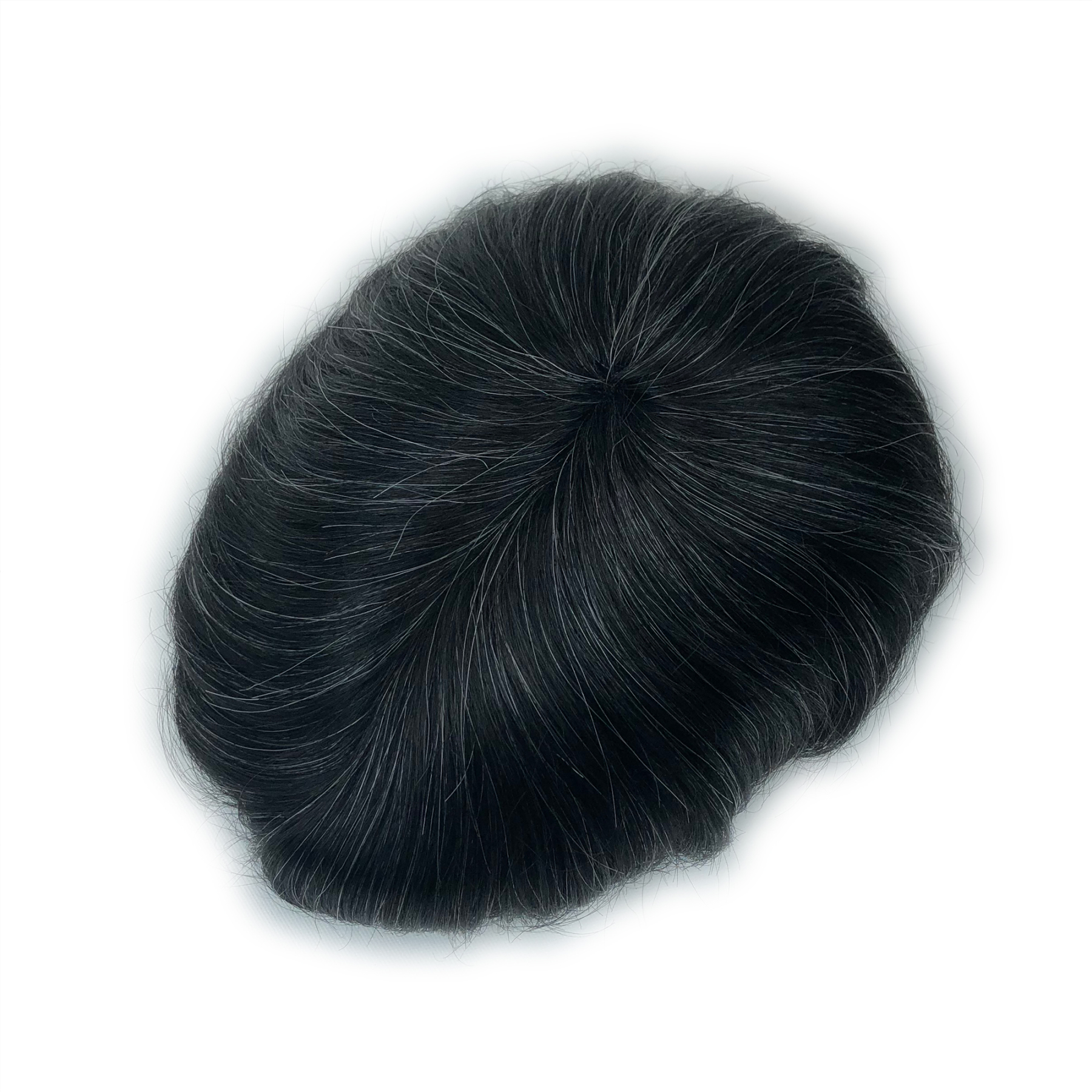 Custom Order Human Hair Skin V-loop #1 mix 15-20 Men toupee