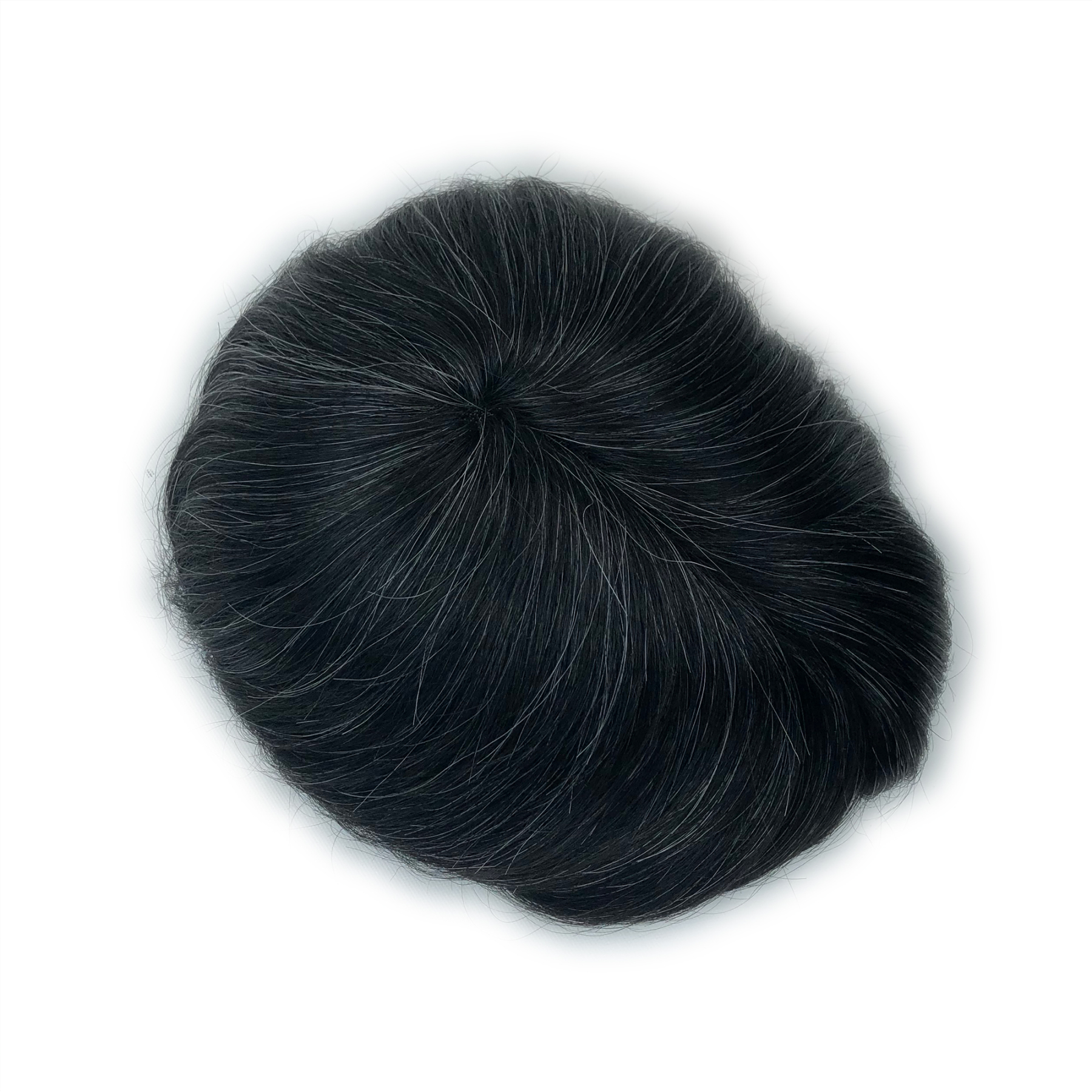 Custom Order Human Hair Skin V-loop #1 mix 15-20 Men toupee