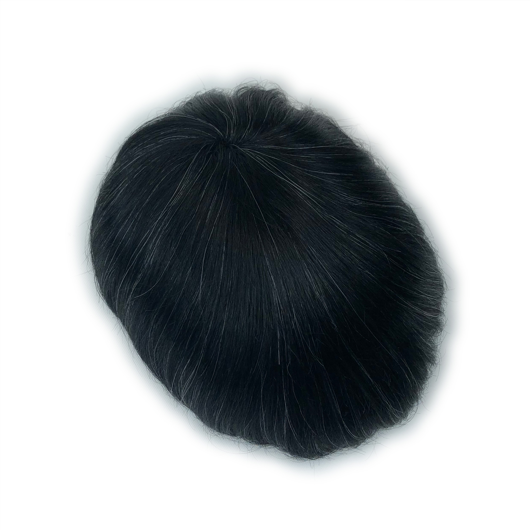 Custom Order Human Hair Skin V-loop #1 mix 10-20 Men toupee