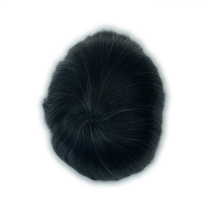 Custom Order Human Hair Skin V-loop #1 mix 10-20 Men toupee