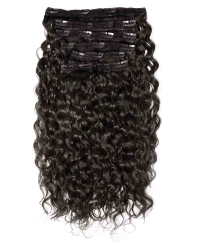 Curly Human Remy Hair 7 Piece Clip-In Set