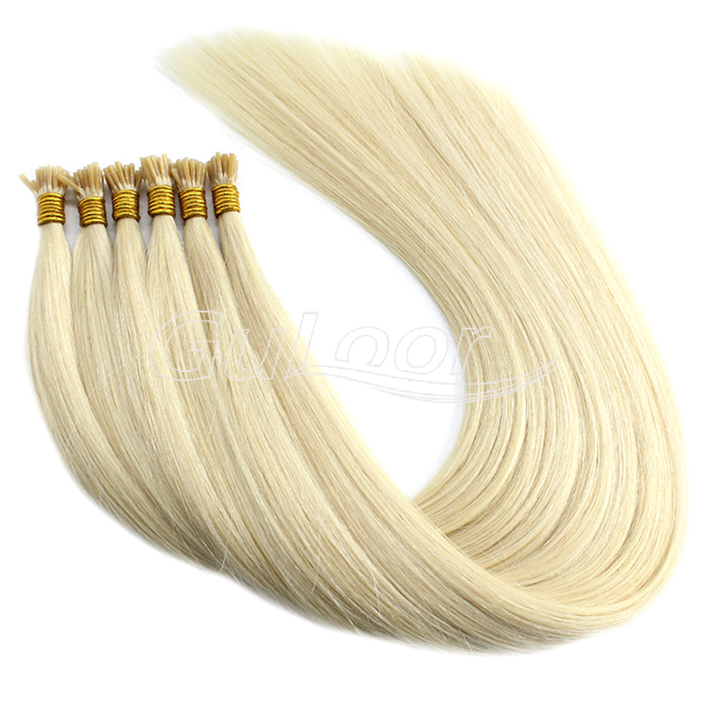 Wholesale extensions 100% I tip brazilian virgin remy human hair