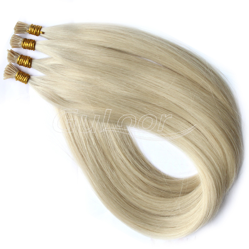 Wholesale extensions 100% I tip brazilian virgin remy human hair