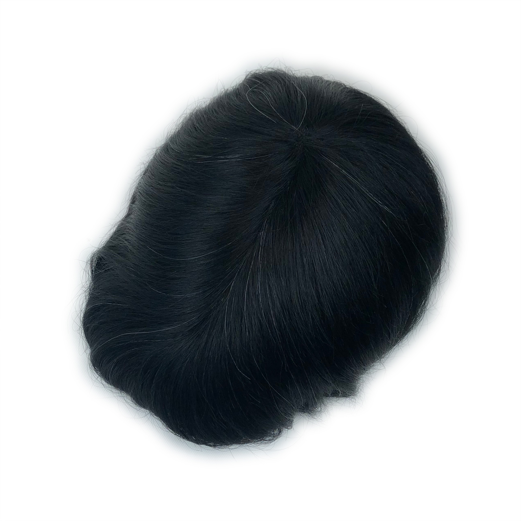 Custom Order Human Hair mono 0.11 #1 mix 05-10 Men toupee