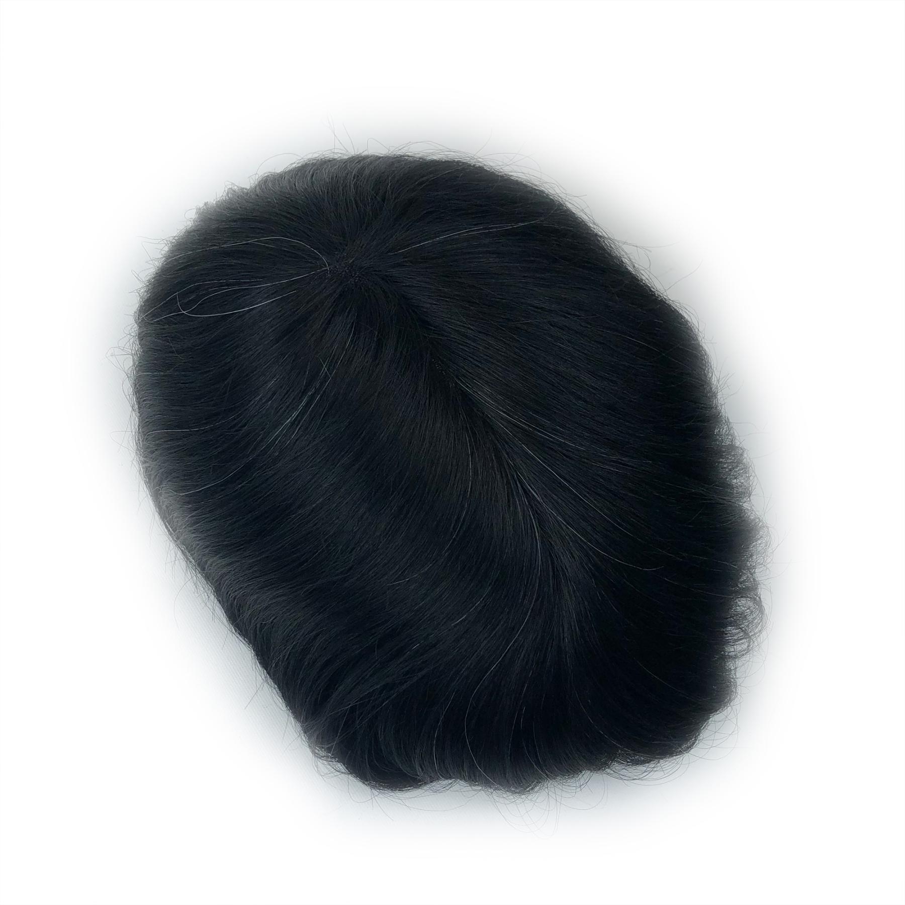 Custom Order Human Hair mono 0.11 #1 mix 05-10 Men toupee