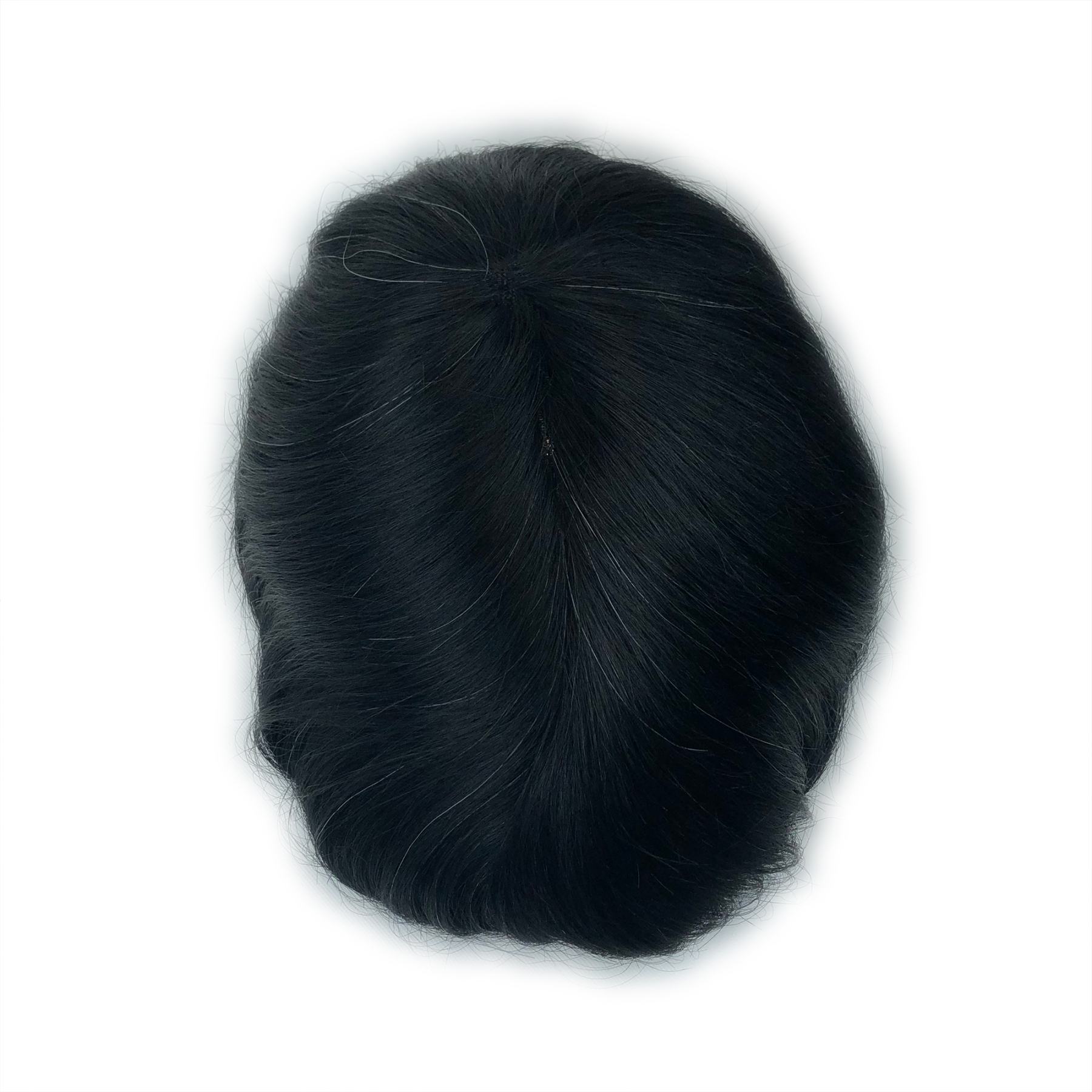 Custom Order Human Hair mono 0.11 #1 mix 05-10 Men toupee