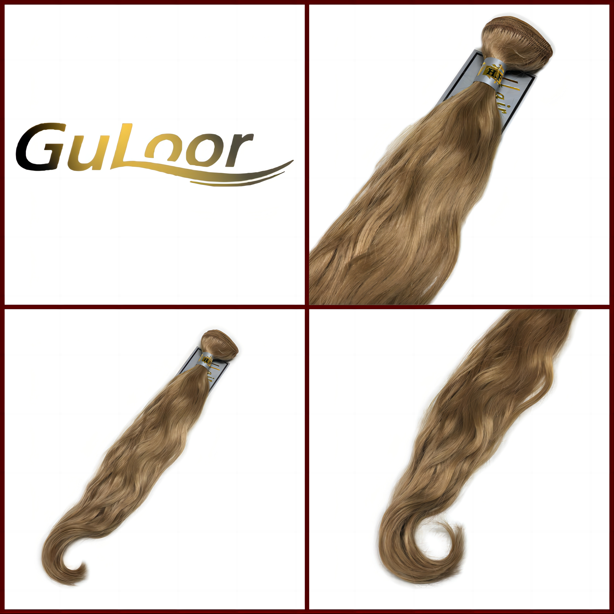 High-end hand-tied weft, blond hair, 16 inches long