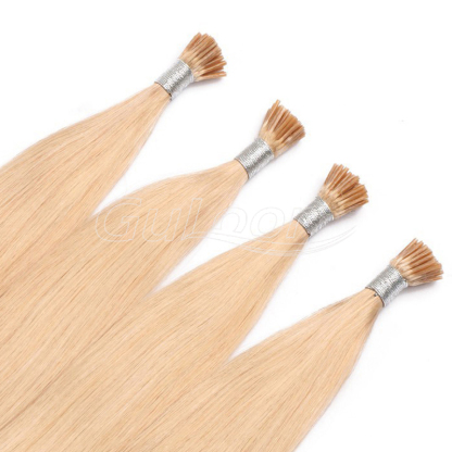 Cuticle aligned silky straight russian human hair I tip hair