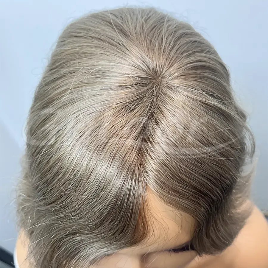 Human Hair Topper # 8 Color  Women's Topper  | Guloor Hair