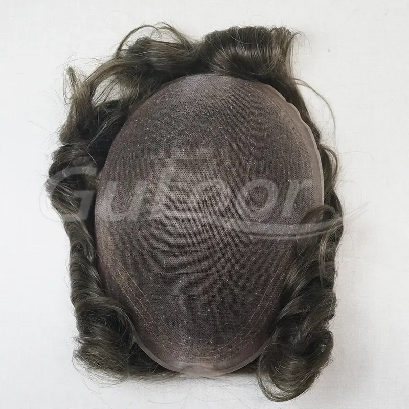 Fine welded mono Base 6 Inches #610 Color 100% Density Natural Straight Remy Hair