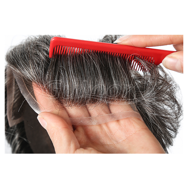 Wholesale Mono Top With Poly Coating All Around Perimeter Most Popular Men’s Toupee