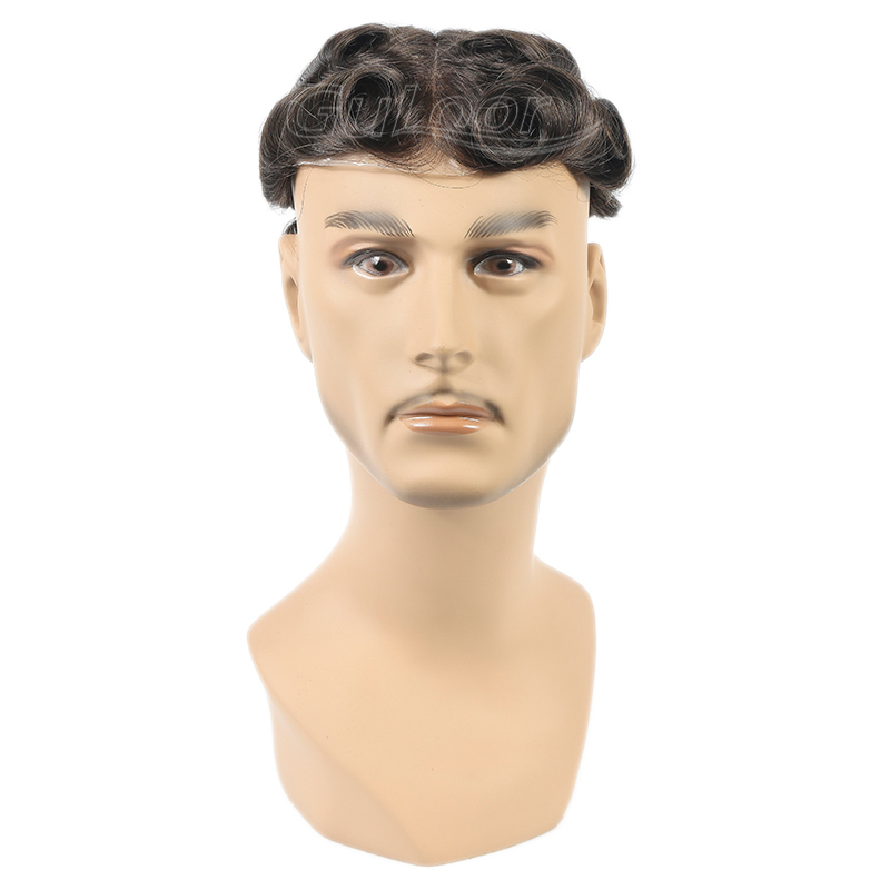 Hair Replacement Wholesale 0.02mm Ultra Thin Skin V-looped Hairpiece For Men
