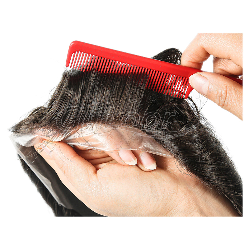 Hair Replacement Wholesale 0.02mm Ultra Thin Skin V-looped Hairpiece For Men