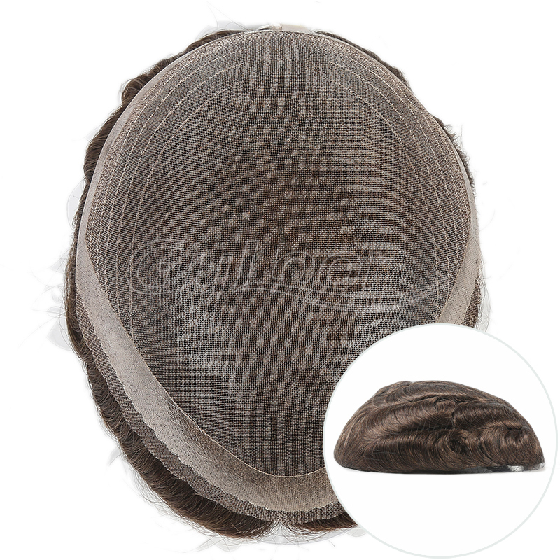 Men Wigs Manufacture Fine Welded Mono Hair Replacement System