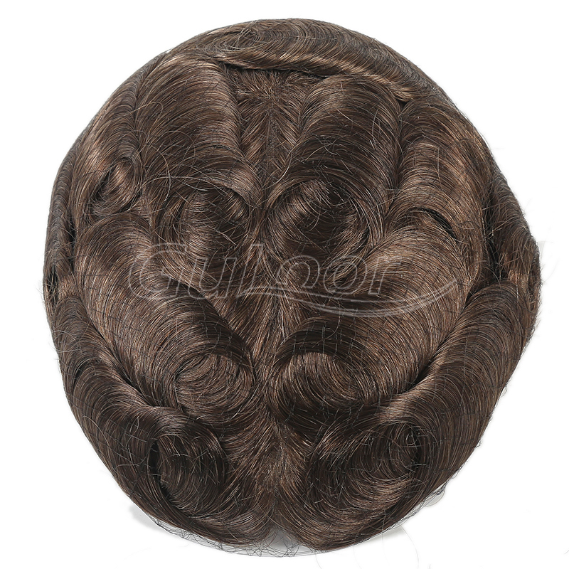 Men Wigs Manufacture Fine Welded Mono Hair Replacement System