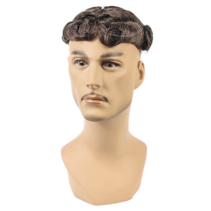 Men Wigs Manufacture Fine Welded Mono Hair Replacement System