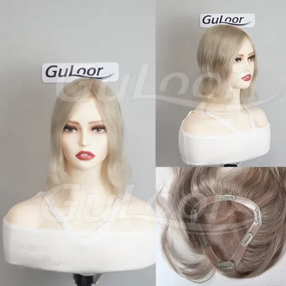 Fine mono topper Color #3 Human Women's Topper  | Guloor Hair