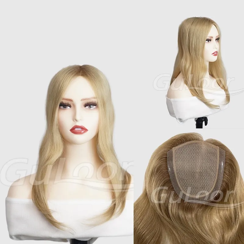 Silk Top With Pu Human Hair Highlight Color  | Guloor Hair