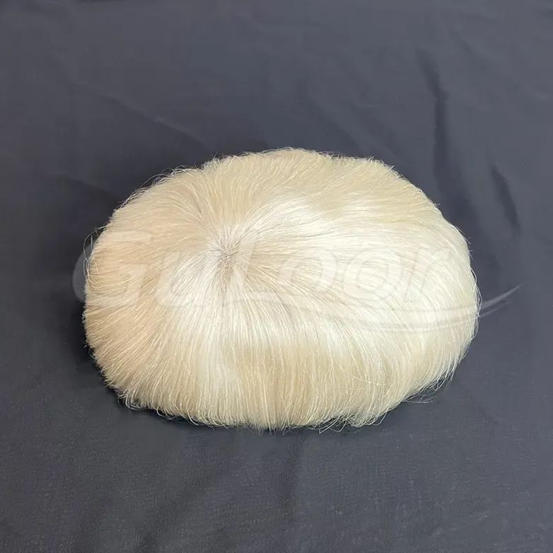 Human Hair Toupee Lace And PU Base-Guloor Hair