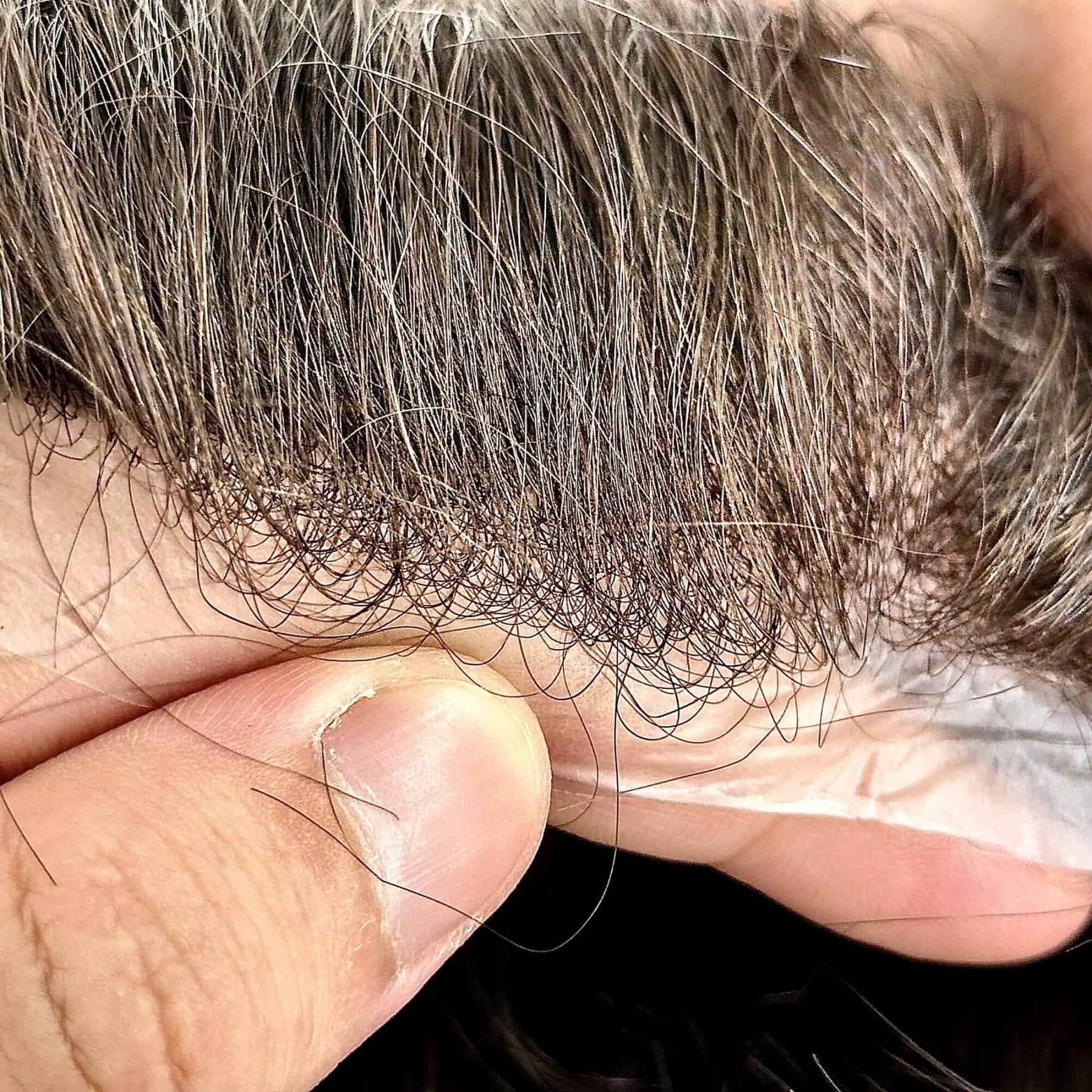 SKIN-Custom Order Human Hair Skin V-loop #280 Men toupee