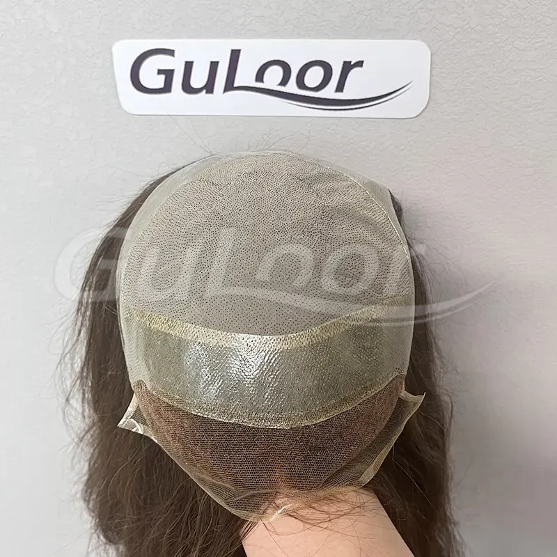 skin with lace topper # R4 Color  Custom Order  | Guloor Hair