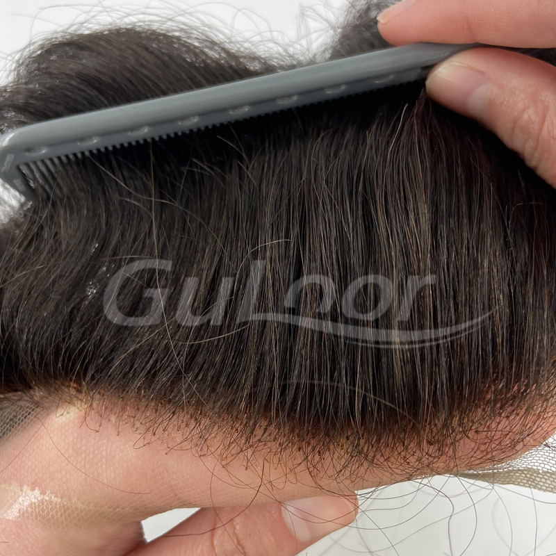 Latest style ANK#3, Men's Hair replacement System Manufactured by GULOOR wig supplier in Qingdao, China-Guloor