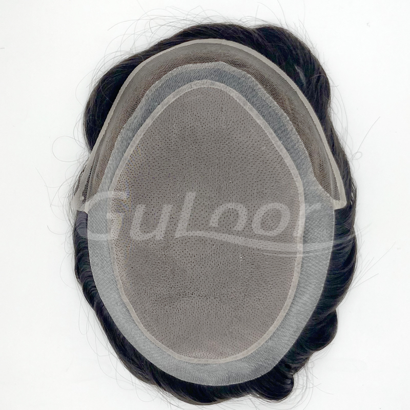 Latest style ANK#3, Men's Hair replacement System Manufactured by GULOOR wig supplier in Qingdao, China-Guloor