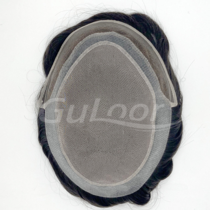 Latest style ANK#3, Men's Hair replacement System Manufactured by GULOOR wig supplier in Qingdao, China-Guloor