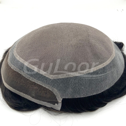 Latest style ANK#3, Men's Hair replacement System Manufactured by GULOOR wig supplier in Qingdao, China-Guloor