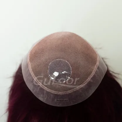 Customized women's toupper Fine Mono with Pu | Guloor Hair