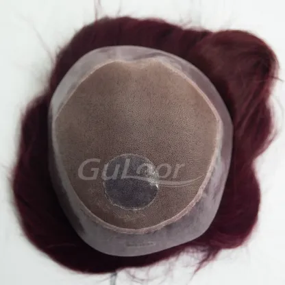 Customized women's toupper Fine Mono with Pu | Guloor Hair