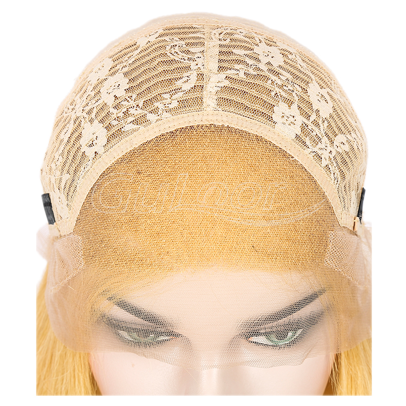 100% Virgin Human Hair Natural Straight Colorful Full Lace Wig