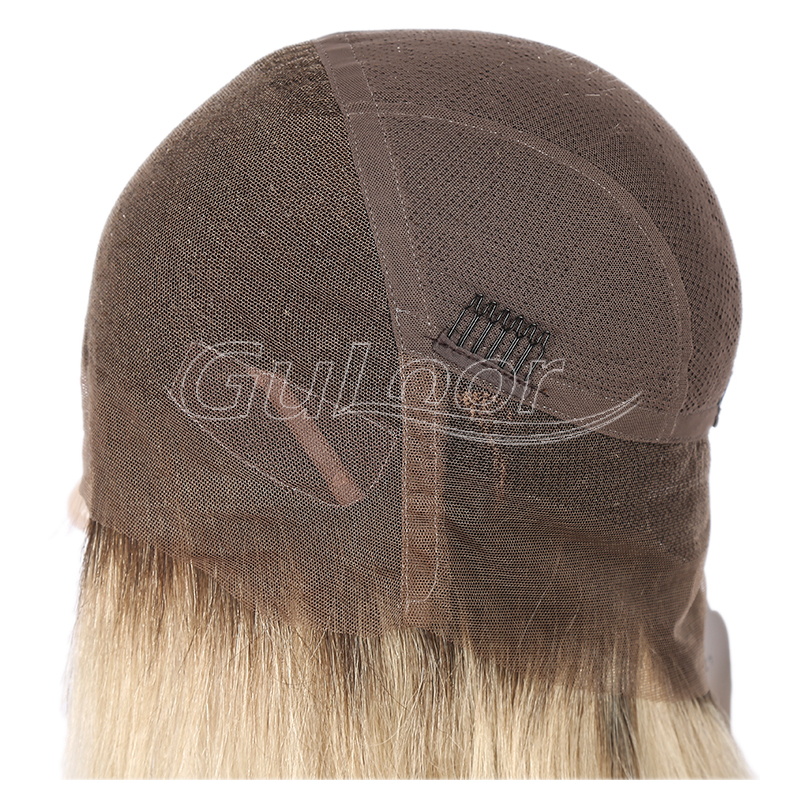 Ashy Blonde Ombre Color Hot Sale Bob Style Full Lace Wig