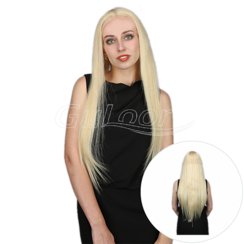 Silky Straight 613 Blonde 100% Human Hair Full Lace Wig