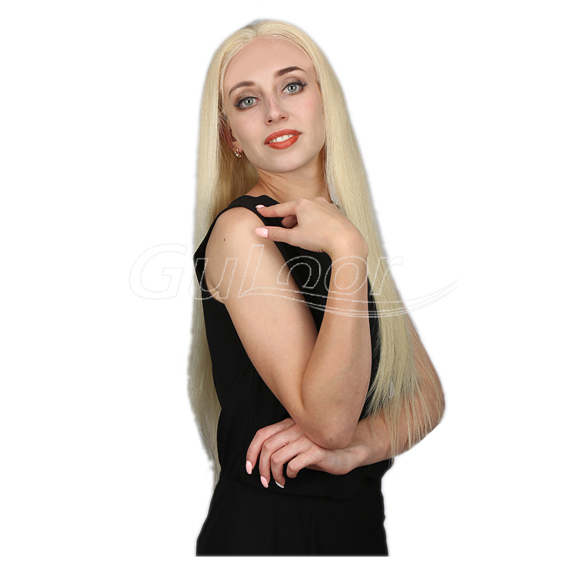 Silky Straight 613 Blonde 100% Human Hair Full Lace Wig