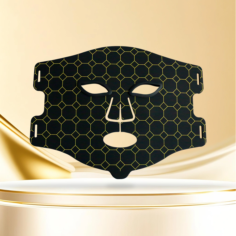 Professional Grade Silicone LED Light Therapy Mask - 650nm Red, 450nm Blue & 850nm IR with Massage - OEM/ODM Available