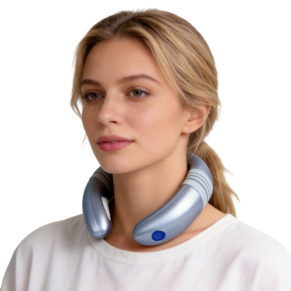 Red & Blue Light Neck Therapy Device with EMS Pad | Anti-inflammatory & Pain Relief | Promote Blood Circulation | Factory Direct Wholesale