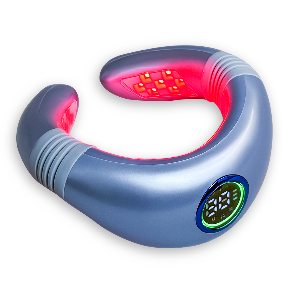 Red & Blue Light Neck Therapy Device with EMS Pad | Anti-inflammatory & Pain Relief | Promote Blood Circulation | Factory Direct Wholesale